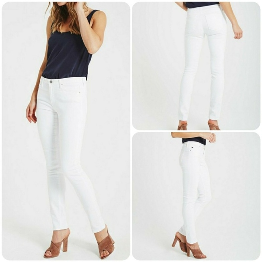 ⚡AG White Prima Midrise Cigarette Jeans ⚡